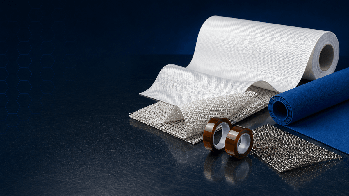 PTFE products, high temperature fabrics, mesh and industrial materials supplied by WOLTOOL