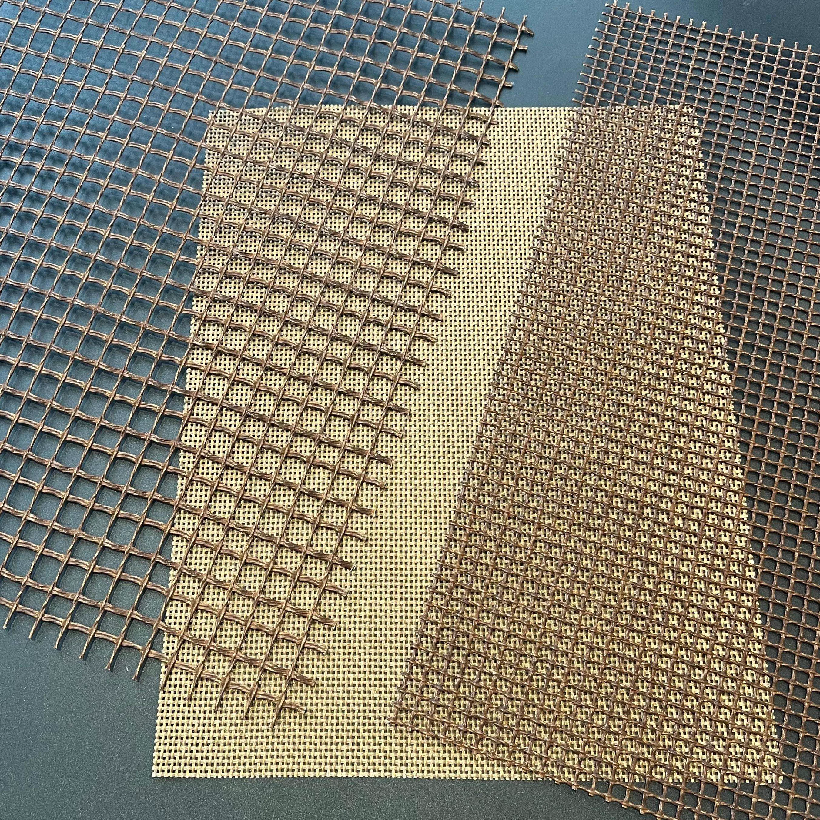 PTFE-coated fiberglass mesh for high-temperature use